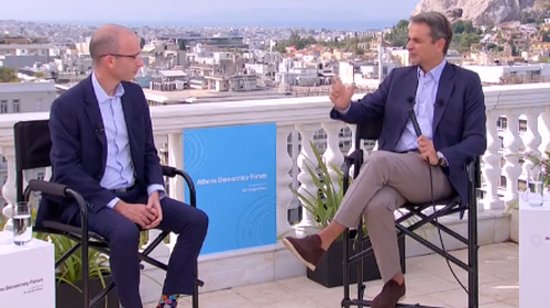 Μητσοτάκης: Συζήτηση με τον συγγραφέα Yuval Noah Harari για την πανδημία