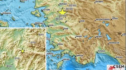 Δύο σεισμοί 4,8 και 4,5 Ρίχτερ μέσα σε λίγα λεπτά σημειώθηκαν στη δυτική Τουρκία