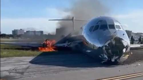 ΗΠΑ: Πανικός στο αεροδρόμιο του Μαϊάμι - Στις φλόγες αεροπλάνο με 137 επιβαίνοντες - "Νόμιζα θα πέθαινα" [βίντεο]