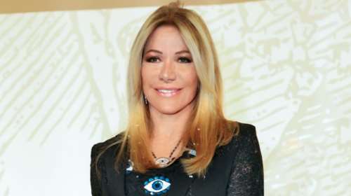 Μαριάννα Λάτση: Στο Ζάππειο με total black look με δαντελένιο σακάκι και jumsuit με κεντημένα μάτια