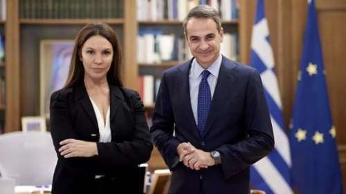 Συνάντηση Βάνας Μπάρμπα με Κυριάκο Μητσοτάκη: &quot;Τον ευχαριστώ που με άκουσε, βρήκαμε λύσεις για την πατρίδα μας&quot;