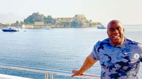 Διακοπές στην Ελλάδα για τον Μάτζικ Τζόνσον - Οι φωτογραφίες από την Κέρκυρα [Εικόνες - Βίντεο]