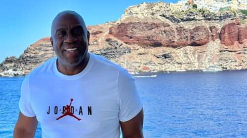 Ξετρελάθηκε με Σαντορίνη και Μύκονο ο Μάτζικ Τζόνσον - &quot;Έφαγα μία από τις καλύτερες μπριζόλες στον κόσμο&quot;