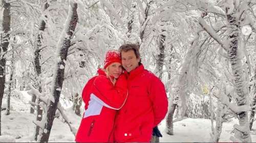 Ελένη Μενεγάκη: Σ' αγαπώ άντρα μου - Η ερωτική εξομολόγηση στον Μάκη Παντζόπουλο για την επέτειό τους