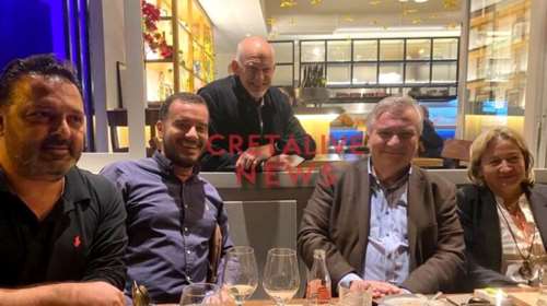 Η τυχαία συνάντηση Παπανδρέου και Καστανίδη σε στέκι του Ηρακλείου [εικόνες]