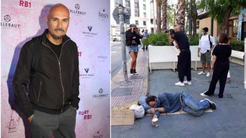 Σάλος με τον Δημήτρη Σκουλό: Κατακραυγή για τον κριτή του GNTM που έκανε φωτογράφηση δίπλα σε άστεγο