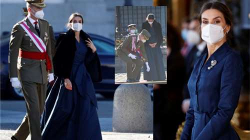 Βασίλισσα Λετίσια: Ατυχής η πρώτη της εμφάνιση για το 2022 - Η παρέμβαση του Φελίπε που την &quot;έσωσε&quot;