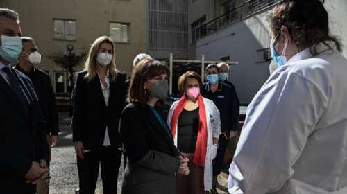 Η Σακελλαροπούλου στο νοσοκομείο &quot;Άγιος Σάββας&quot;: &quot;Ελπίδα όλων είναι ότι ο καρκίνος, με πρόληψη μπορεί να ιαθεί&quot;