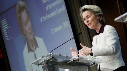 Φον ντερ Λάιεν: Σημαντικά περισσότερες παραδόσεις εμβολίων στην ΕΕ από τον Απρίλιο