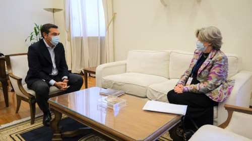 Συνάντηση Τσίπρα με Τσιόδρα και Λινού - Ενημέρωση για την πανδημία
