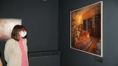 Η Σακελλαροπούλου εγκαινίασε την έκθεση &quot;Το σπίτι της Μνήμης&quot; της Λήδας Κοντογιαννοπούλου [εικόνες]