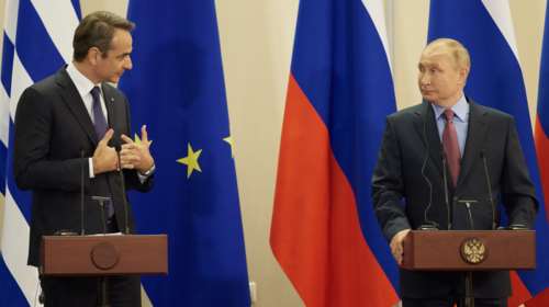 Μικρό καλάθι από τη συνάντηση Μητσοτάκη - Πούτιν στο Σότσι: &quot;Σφίγγα&quot; ο Ρώσος πρόεδρος για φυσικό αέριο &amp; Ερντογάν