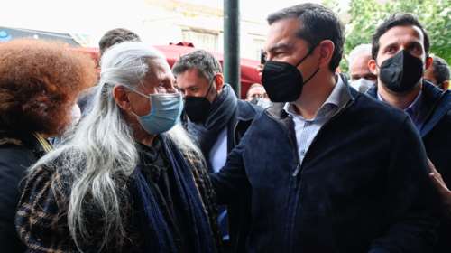 Τσίπρας στη Νέα Ιωνία: Το εισόδημα των μισθωτών, των συνταξιούχων, των μικρομεσαίων συρρικνώνεται δραματικά [Εικόνες]