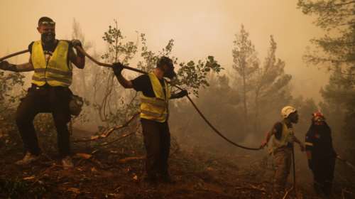 Φωτιά στις Σέρρες: Ολονύχτια μάχη με τις φλόγες στην Αλιστράτη