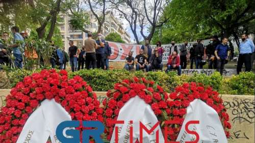 Θεσσαλονίκη: Με μάσκες και λίγο κόσμο τίμησαν την Εργατική Πρωτομαγιά [εικόνες - βίντεο]