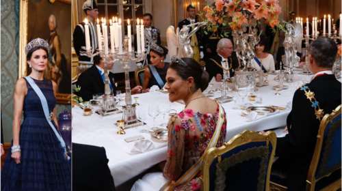 Και οι βασίλισσες φορούν H&amp;Μ: Η Λετίσια με το μπλε τούλινο φόρεμα και τα ονειρεμένα αγριολούλουδα της Βικτώριας