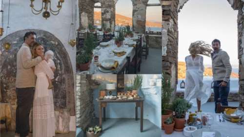 Γιώργος Χρανιώτης – Γεωργία Αβασκαντήρα: Η μυστική εναλλακτική βάφτιση του γιου τους στην Τήνο και η δεξίωση σε οινοποιείο