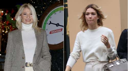 Βίκυ Καγιά - Φαίη Σκορδά: Η μια με sneakers η άλλη με γόβες - Πώς φόρεσαν την ίδια ψηλόμεση wide leg παντελόνα