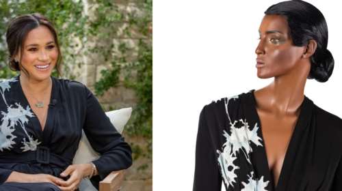 Μια θέση στο μουσείο: Το Armani φόρεμα της Μέγκαν Μαρκλ με τους λωτούς γράφει ιστορία