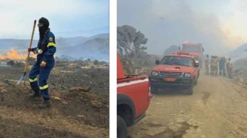 Αγριεύει η φωτιά στην Ανδρο: Μήνυμα του 112 για εκκένωση του οικισμού Γίδες