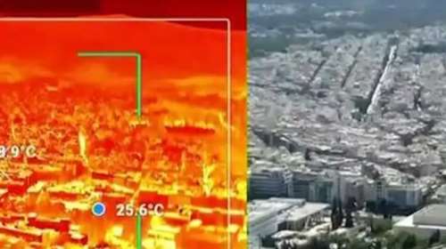 Θερμική κάμερα &quot;έδειξε&quot; πάνω από 50 βαθμούς στην Αθήνα – Ποιες περιοχές θα &quot;βράσουν&quot; από τον θερμικό θόλο και πότε