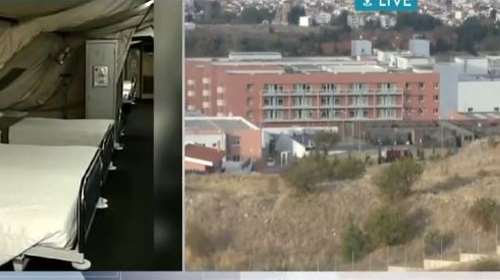 Θεσσαλονίκη: Στήνεται νοσοκομείο εκστρατείας στο πάρκινγκ του 424 ΣΝ [Βίντεο]