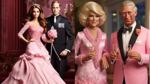 Royals in pink: Η βασιλική οικογένεια στη Barbieland - Ο Κάρολος και η Καμίλα ως Μπάρμπι και Κεν