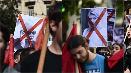 Δημοσιογράφοι στο στόχαστρο στην πορεία για την τραγωδία στα Τέμπη - Πανό με Χ για Πρετεντέρη, Πορτοσάλτε, Τσίμα, Κοσιώνη