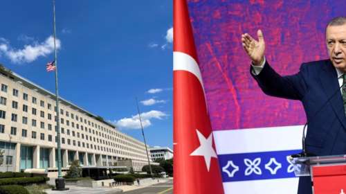 Παρέμβαση Στέιτ Ντιπάρτμεντ για τον &quot;Tayfun που θα χτυπήσει την Αθήνα&quot; του Ερντογάν: &quot;Aπειλές και προκλητική ρητορική&quot;