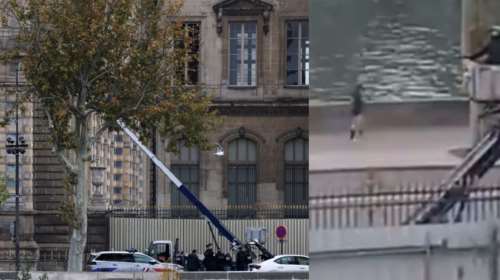 Λούβρο: Βίντεο από τη στιγμή που οι θρασύτατοι κλέφτες στο ανυψωτικό φεύγουν με τα κοσμήματα
