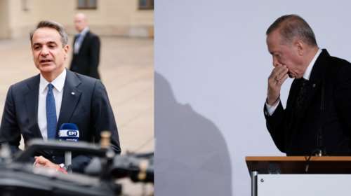 &quot;Διάλογος γιοκ&quot; μετά το θερμό επεισόδιο Μητσοτάκη - Ερντογάν στην Πράγα - &quot;Καμία ανοχή στις απειλές&quot;