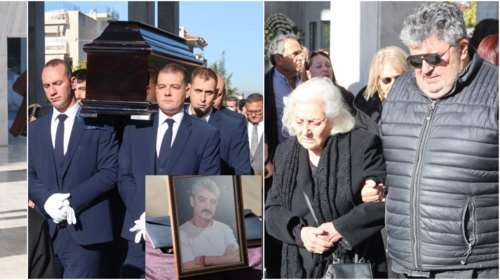 Κηδεία Ήμελλου: Σπάραξε η μητέρα του ηθοποιού - Αγκάλιαζε το φέρετρο και φώναζε &quot;παιδί μου&quot; [εικόνες-βίντεο]