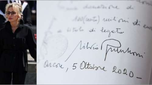 Αυτή είναι η χειρόγραφη διαθήκη του Σίλβιο Μπερλοσκούνι- Έχρισε διαδόχους τα δύο μεγαλύτερα παιδιά του