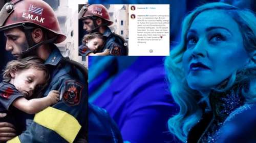 Η Μαντόνα "ανέβασε" στο Instagram το viral σκίτσο με τον άντρα της ΕΜΑΚ και το παιδάκι- "Σου ματώνει η καρδιά"