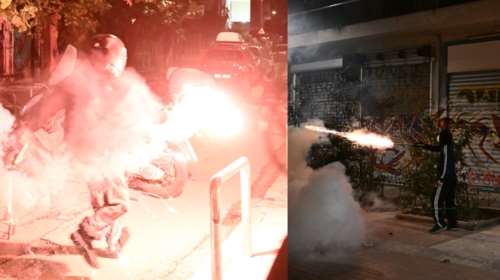 Πορεία για Γρηγορόπουλο: Μολότοφ και χημικά στη Θεσσαλονίκη, οδομαχίες και &quot;κυνηγητό&quot; στα Εξάρχεια [Εικόνες-Βίντεο]