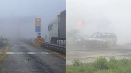 Τραγωδία στην Εγνατία Οδό: Φορτηγό έπεσε σε κουβούκλιο διοδίων και έπιασε φωτιά- Δύο νεκροί και τέσσερις τραυματίες