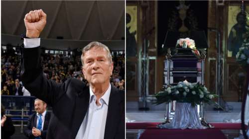 Το ελληνικό μπάσκετ αποχαιρετά τον Γιάννη Ιωαννίδη: Συντετριμμένη η σύζυγός του - Ποιοι έδωσαν το παρών [εικόνες]