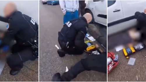 Γλυφάδα: Η στιγμή που αστυνομικοί της ΔΙΑΣ σώζουν τη ζωή άνδρα που έχει υποστεί έμφραγμα στη μέση του δρόμου