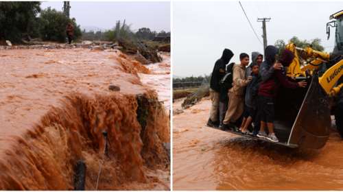 Live η κακοκαιρία Byron: Φούσκωσαν ρέματα, εξαφανίστηκαν δρόμοι στην Αττική - Εικόνες καταστροφής στη Λακωνία