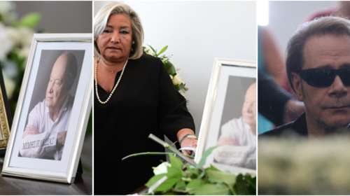 Μεγάλη συγκίνηση για τον τελευταίο αποχαιρετισμό στον Μίμη Πλέσσα - Σε λαϊκό προσκύνημα η σορός του [εικόνες]