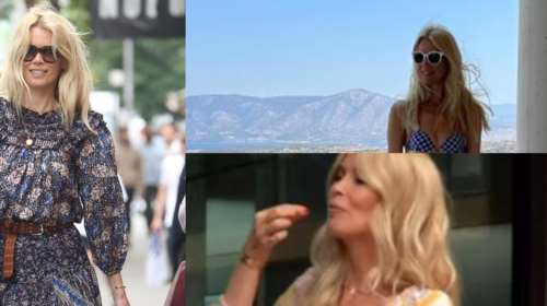 Τα ελληνικά γενέθλια της Κλόντια Σίφερ: Έκλεισε τα 53 με μπικίνι, σε πολυτελή βίλα με θέα τη θάλασσα στην Ελλάδα