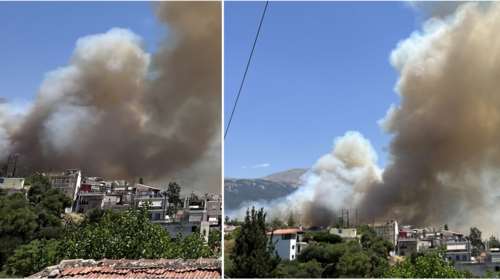 Πάτρα: Μεγάλη φωτιά κοντά σε σπίτια στην περιοχή Γηροκομείο – Εκκενώθηκαν Καραμανδάνειο, Κωνσταντοπούλειο, Ίδρυμα Μέριμνα