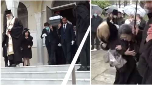 Μακελειό στη Γλυφάδα: Θρήνος στην κηδεία του καπετάνιου που θυσιάστηκε - Τραγικές φιγούρες η σύζυγος και οι 3 κόρες του