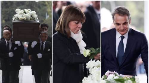 Χιλιάδες κόσμου στην κηδεία Μπουτάρη: Τα δάκρυα του γιου του πάνω από το φέρετρο - Ποιοι έδωσαν το παρών στο τελευταίο αντίο