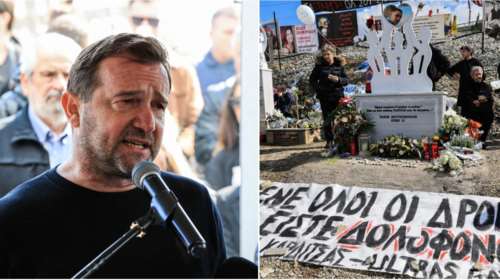 Νίκος Πλακιάς από τα Τέμπη: Εδώ να έρθετε κ. Βορίδη και οι υπόλοιποι - Οι τάφοι των παιδιών μου είναι ακόμα ανοιχτοί
