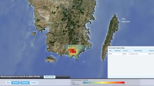 Εντυπωσιακό: Πώς το Αστεροσκοπείο εντόπισε την έναρξη της μεγάλης πυρκαγιάς στο Λαύριο [εικόνα]