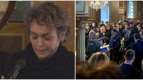 Δάκρυσαν όλοι στον επικήδειο των γονιών του υποσμηναγού - &quot;Ησουν ο γιος που θα ήθελε κάθε μάνα στην αγκαλιά της&quot; [βίντεο]