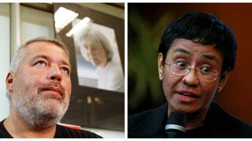 Νόμπελ Ειρήνης 2021: Στους δημοσιογράφους Μαρία Ρέσα και Ντμίτρι Μουράτοφ το φετινό βραβείο για την ελευθερία της έκφρασης