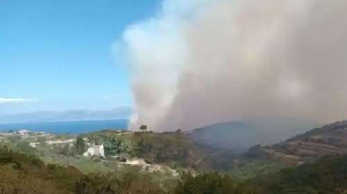 Μεγάλη φωτιά στα Κύθηρα: Μπλακ άουτ στην Αγία Πελαγία - Επιχειρούν 10 αεροσκάφη και 5 ελικόπτερα