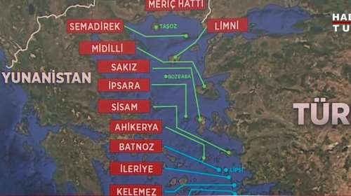 Τουρκία: "Η Ελλάδα στρατιωτικοποιεί τα νησιά με τη βοήθεια του Ισραήλ" - Εφτιαξαν και χάρτη